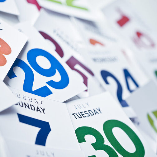 Symbol image of tear off calendar